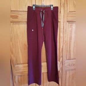 Burgundy Figs Scrub Pants